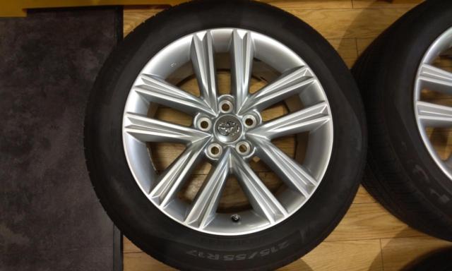 TOYOTA クラウン/210系前期純正ホイール + PIRELLI P8FS