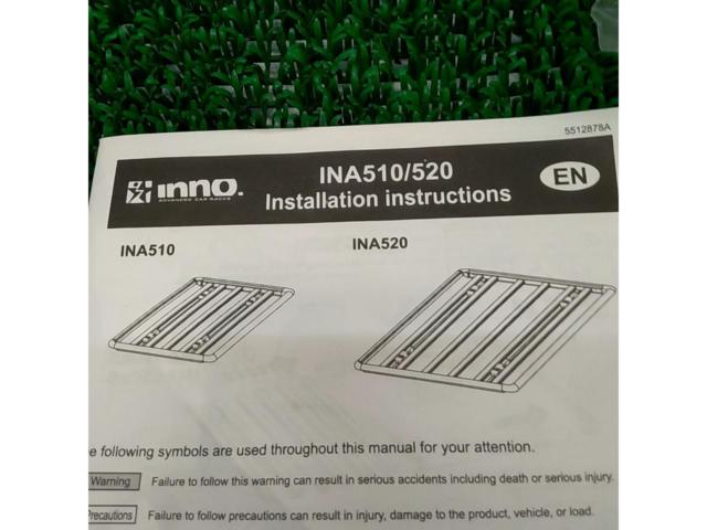 INNO/RV-INNO INA510+IOP50 ルーフデッキ/レールキット