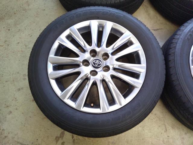 TOYOTA 60系ハリアー プレミアム純正ホイール+BRIDGESTONE DUELER H/L