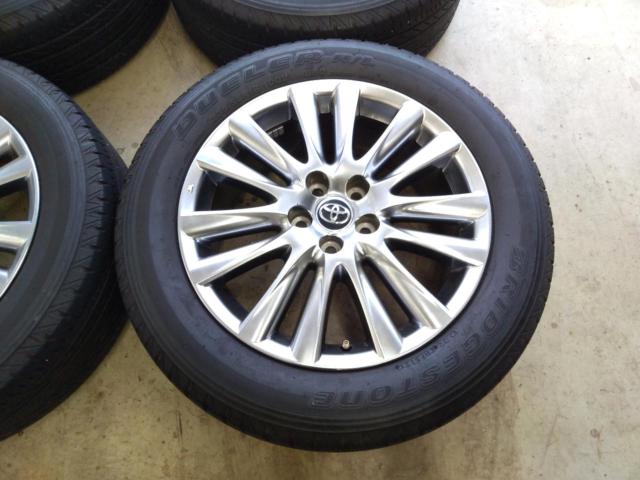 TOYOTA 60系ハリアー プレミアム純正ホイール+BRIDGESTONE DUELER H/L
