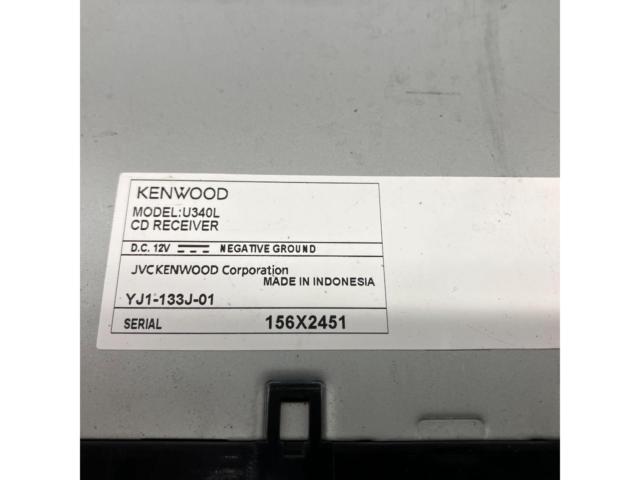 KENWOOD U340L CD/USB/iPodレシーバー 【フロントAUX/USB付きモデル】