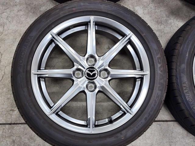 マツダ純正 ロードスター/ND 後期 Sレザーパッケージ Vセレクション 純正ホイール + YOKOHAMA ADVAN Sport V105 OE