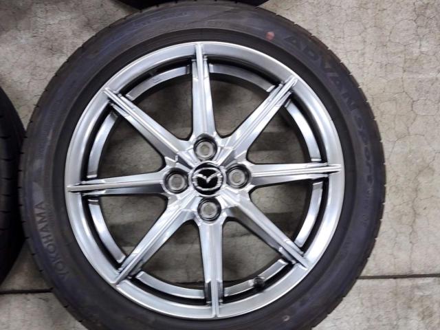 マツダ純正 ロードスター/ND 後期 Sレザーパッケージ Vセレクション 純正ホイール + YOKOHAMA ADVAN Sport V105 OE