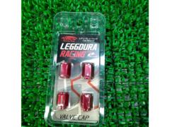 KYO-EI Kics LEGGDURA レーシングバルブキャップ レッド 4個セット