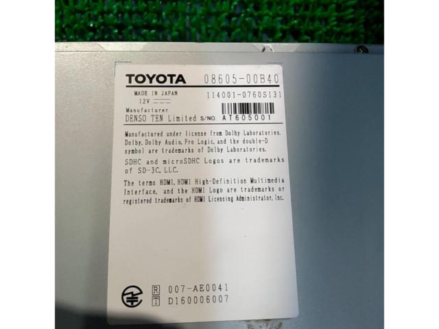 【トヨタ純正】  NSZT-Y68T 4×4フルセグ/CD/SD/DVD/Bluetooth(オーディオ/ハンズフリー) 
