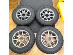 【スズキ純正】ジムニー(JB64W) 純正ガンメタホイール 4本+【YOKOHAMA】GEOLANDER M/T G003 195R16C 104/102Q 6PR 4本