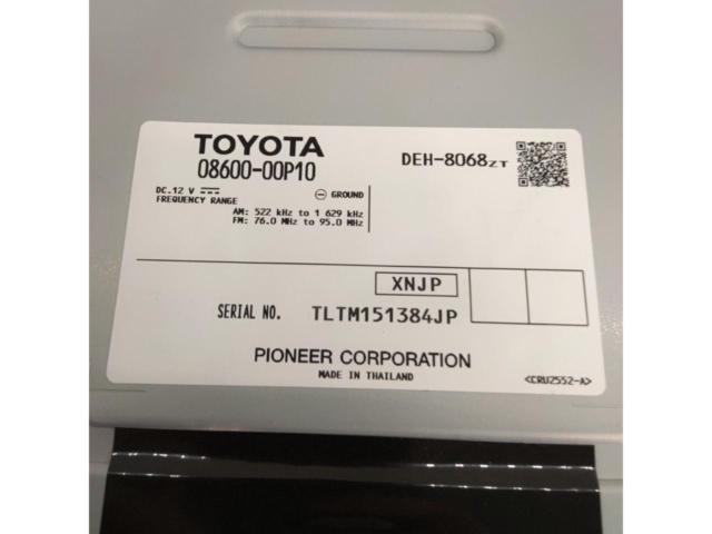 Toyota genuine
08600-00P10
DEH-8068ZT
CD player + AM/FM tuner