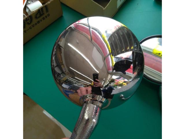 メーカー不明 丸形 メッキ ミラー M10 正ネジ