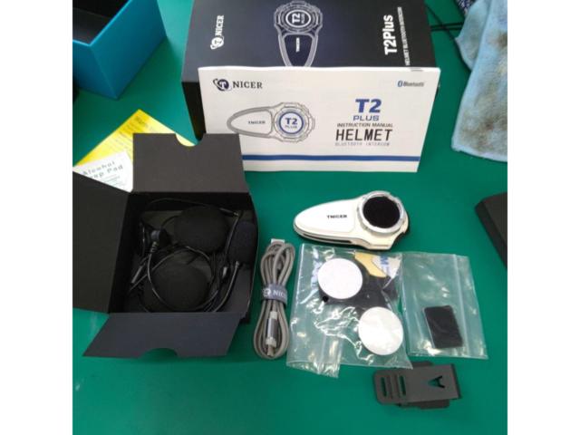 TNICER T2Plus ヘルメット用 Bluetooth 5.2 インカム