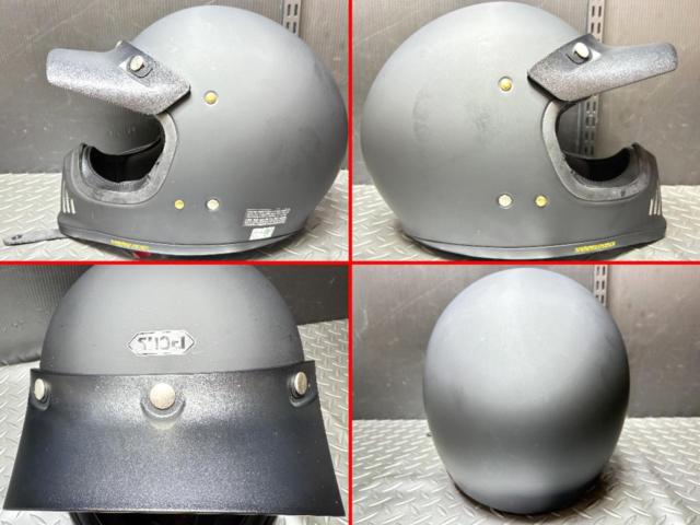 【SHOEI】EX-ZERO マットブラック+V480バイザー ブラック サイズ:XL(61cm) 製造:2022/07/12