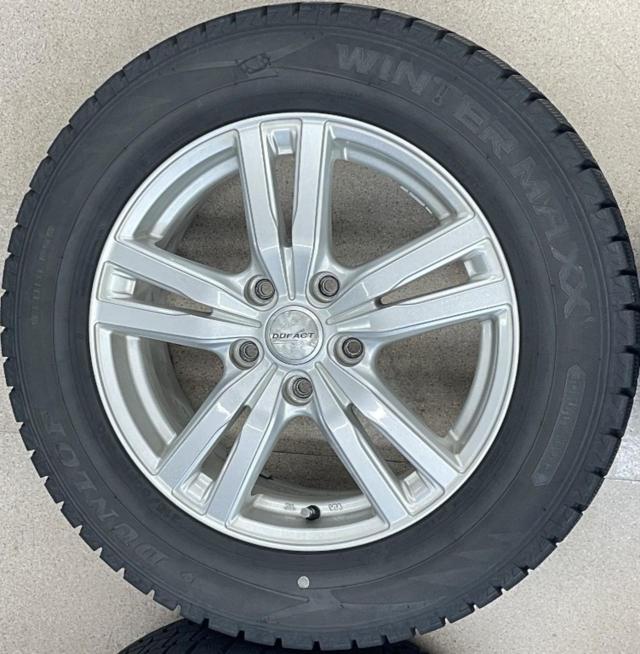 【DUNLOP(ダンロップ)】DUFACT(デュファクト) DA5 +【DUNLOP】WINTERMAXX WM02 215/60R16 95Q 2022年製