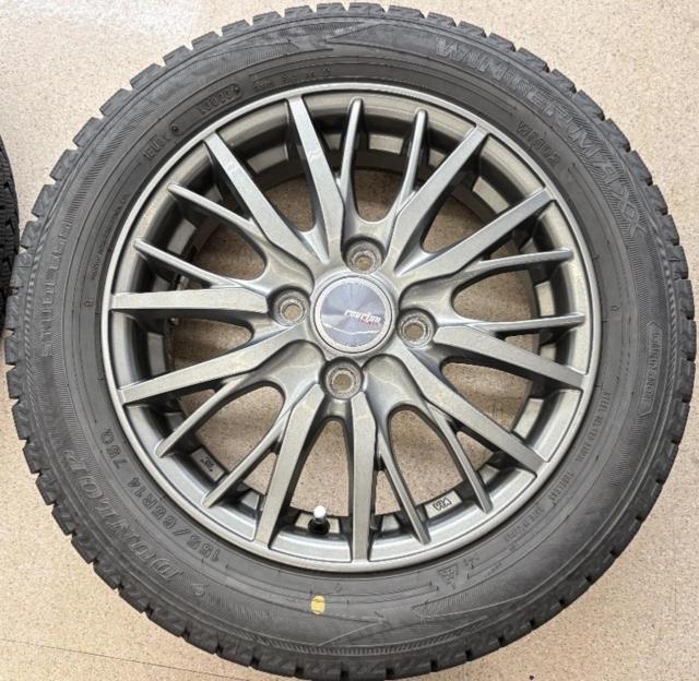 ravrion RM01+【DUNLOP】WINTERMAXX WM02 155/65R14 2023年製 4本セット
