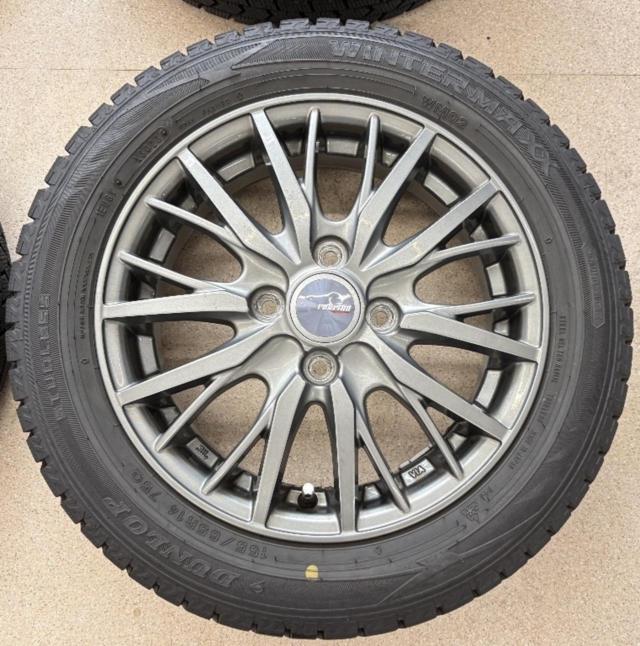 ravrion RM01+【DUNLOP】WINTERMAXX WM02 155/65R14 2023年製 4本セット
