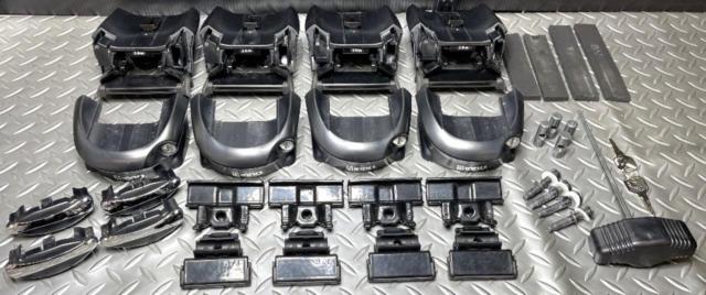 【INNO/RV-INNO】エアロベースステー フラッシュレール用スルータイプ[XS450] + 取付フック[TR138] + エアロベースバー[XB115] 2本 カローラツーリングで使用
