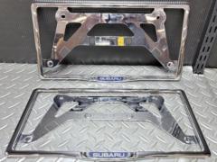 【SUBARU(スバル)】純正OP ナンバーフレーム 前後セット