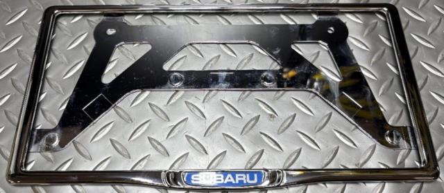 【SUBARU(スバル)】純正OP ナンバーフレーム 前後セット