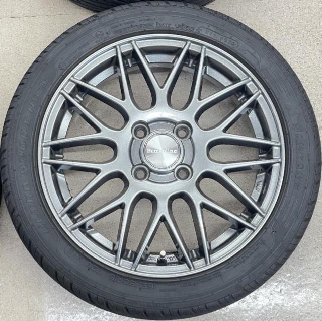 【TREASURE ONE(トレジャーワン カンパニー)】  Humanline MM-022+【NANKANG】ULTRA SPORT NS-II 165/50R15 72V 2023年製 4本