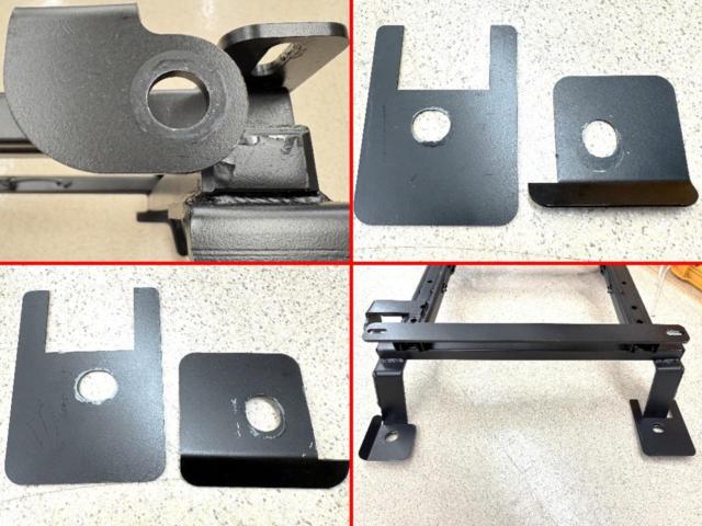 【カワイ製作所】FR4/FR5系ジェイド 底止めシート対応シートレール 右側/運転席側 【H094R】