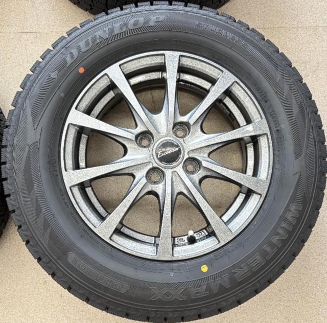Exceeder+【DUNLOP】WINTERMAXX WM02 185/70R14 2024年製 4本セット