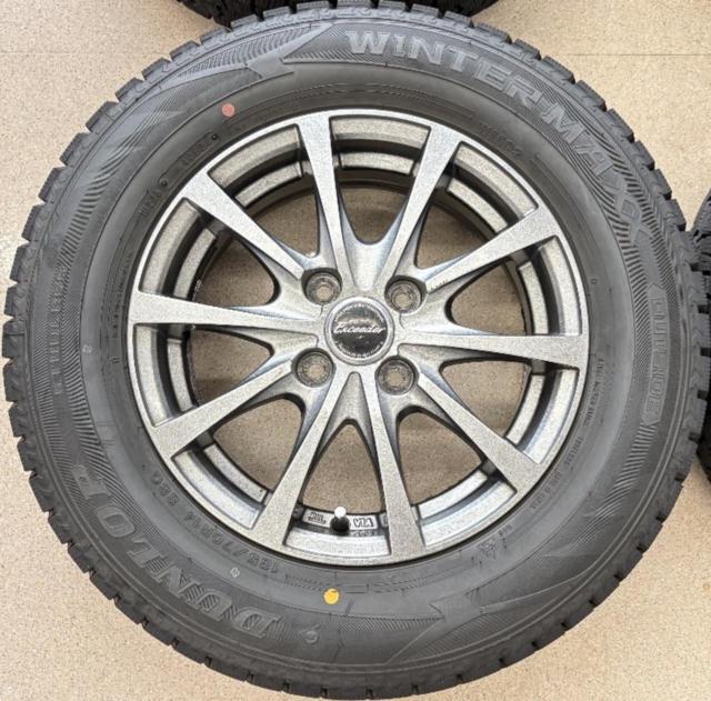 Exceeder+【DUNLOP】WINTERMAXX WM02 185/70R14 2024年製 4本セット