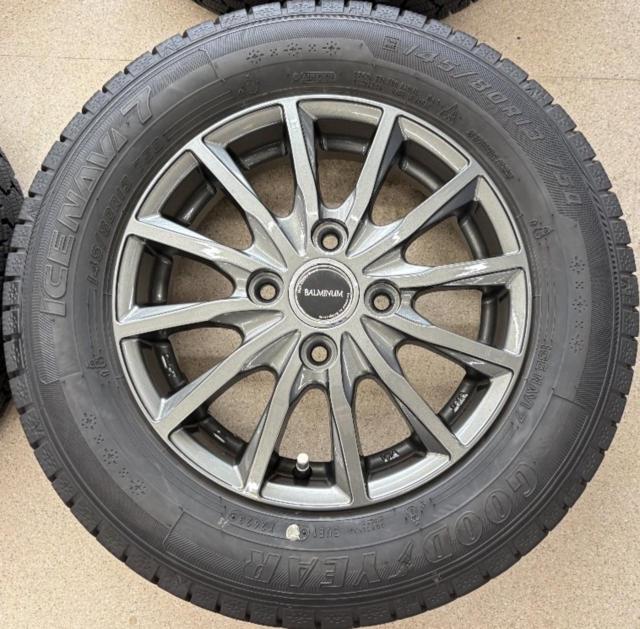BALMINUM+【GOODYEAR】ICENAVI7 145/80R13 2023年製 4本セット