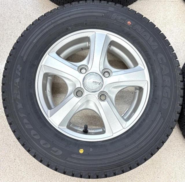 【TOPY】SIBILLA NEXT SIBILLA NEXT SF-5+【GOODYEAR】ICENAVI CARGO 145/80R12 80/78N LT 2022年製 4本セット