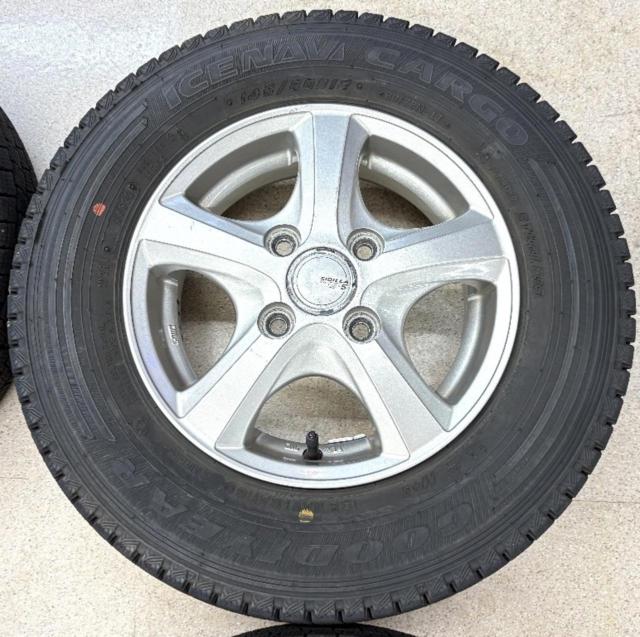 【TOPY】SIBILLA NEXT SIBILLA NEXT SF-5+【GOODYEAR】ICENAVI CARGO 145/80R12 80/78N LT 2022年製 4本セット
