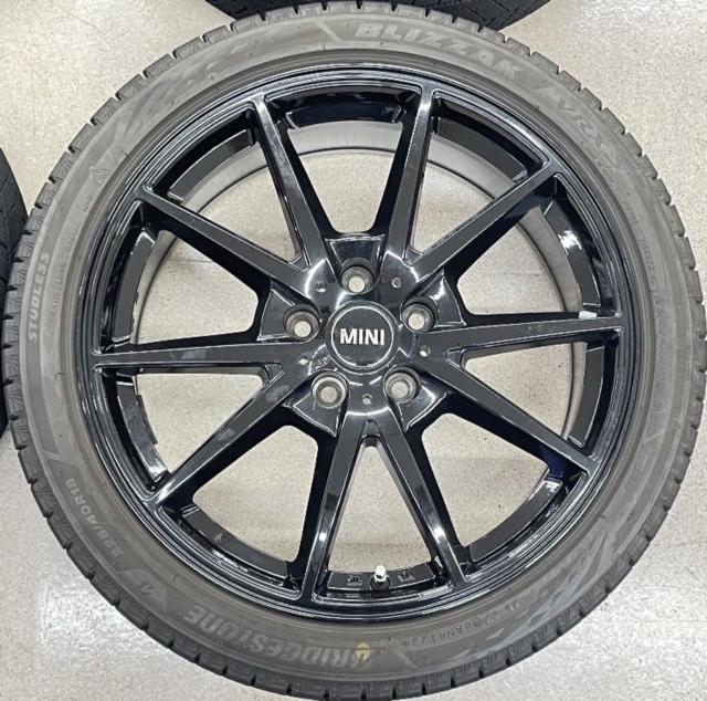 【ABE SHOKAI】EURODESIGN Swindon+【BRIDGESTONE】BLIZZAK VRX3 225/40R18 88Q 2022年製 ミニクラブマンJCW/BMW1・2シリーズ