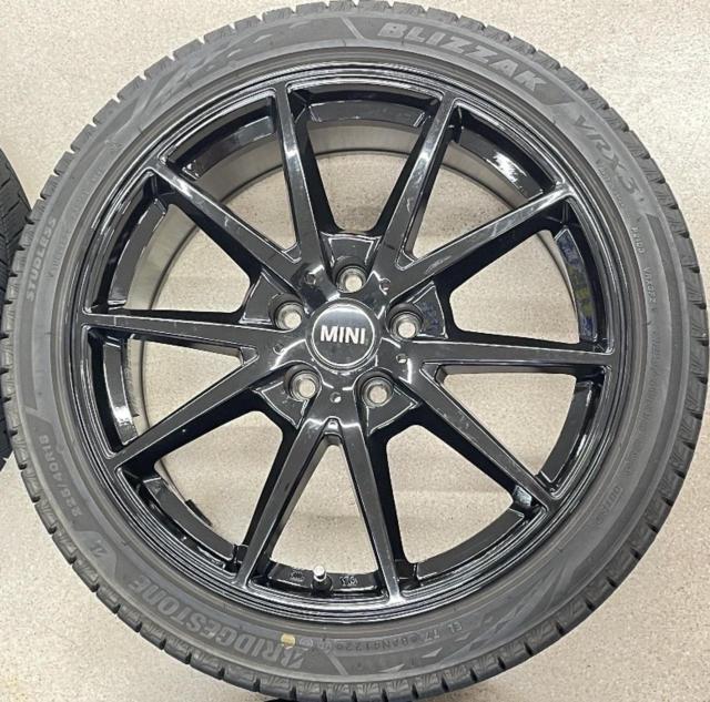 【ABE SHOKAI】EURODESIGN Swindon+【BRIDGESTONE】BLIZZAK VRX3 225/40R18 88Q 2022年製 ミニクラブマンJCW/BMW1・2シリーズ