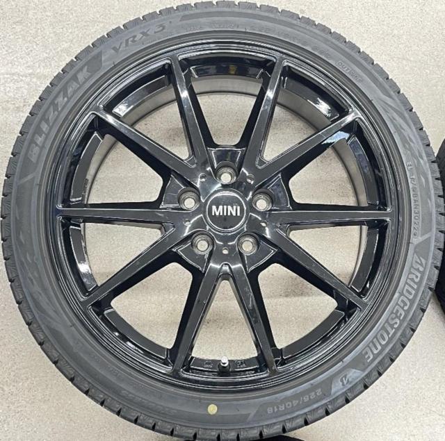 【ABE SHOKAI】EURODESIGN Swindon+【BRIDGESTONE】BLIZZAK VRX3 225/40R18 88Q 2022年製 ミニクラブマンJCW/BMW1・2シリーズ
