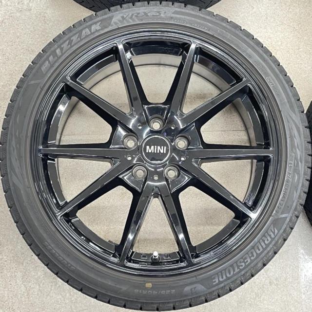 【ABE SHOKAI】EURODESIGN Swindon+【BRIDGESTONE】BLIZZAK VRX3 225/40R18 88Q 2022年製 ミニクラブマンJCW/BMW1・2シリーズ