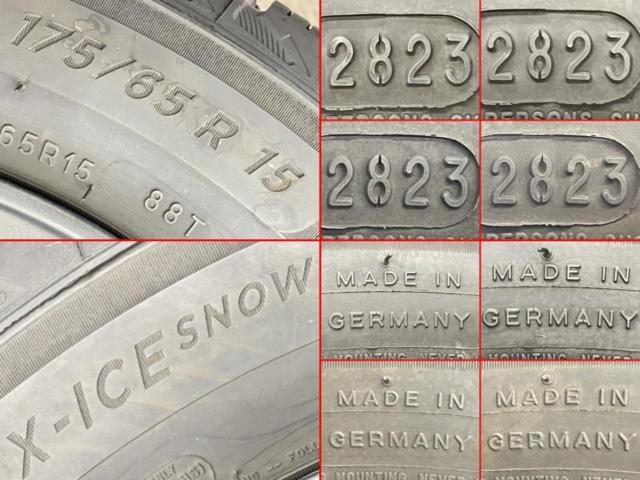 【DUNLOP(ダンロップ)】 AIRNOVA SB10+【MICHELIN】X-ICE SNOW 175/65R15 88T 2023年製