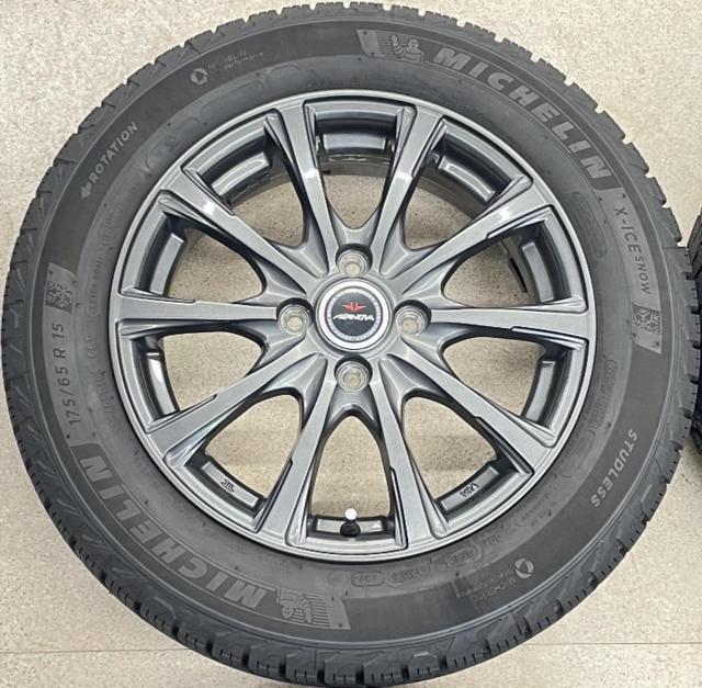 【DUNLOP(ダンロップ)】 AIRNOVA SB10+【MICHELIN】X-ICE SNOW 175/65R15 88T 2023年製