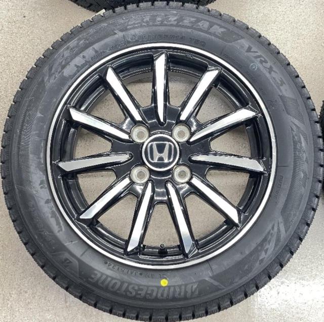 【中古ホイール未使用タイヤ】 ホンダ(HONDA) N-WGN純正 + BRIDGESTONE(ブリヂストン) BLIZZAK VRX3 155/65R14 75Q 2024年製 4本