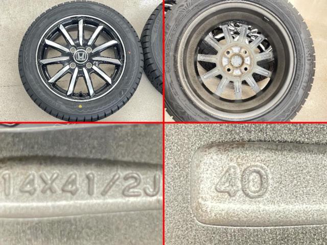 ホンダ(HONDA) N-WGN純正 + GOODYEAR ICENAVI 8 155/65R14 75Q 2025年製 4本
