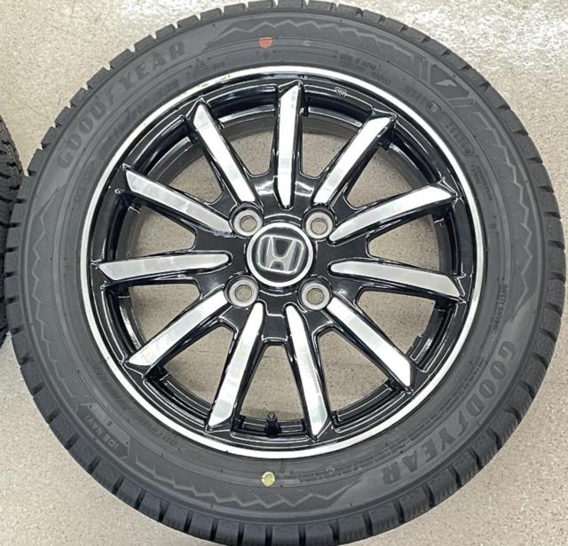 ホンダ(HONDA) N-WGN純正 + GOODYEAR ICENAVI 8 155/65R14 75Q 2025年製 4本