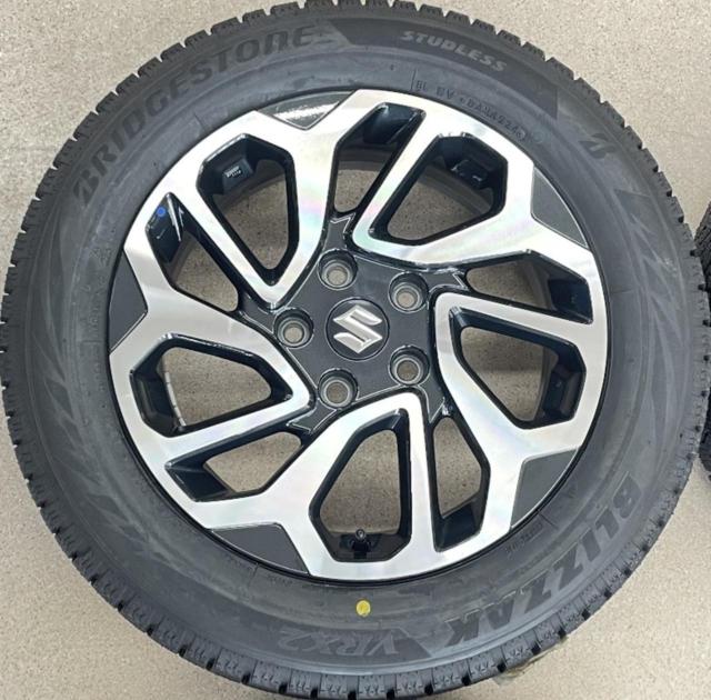 【中古ホイール未使用タイヤ】 スズキ(SUZUKI) フロンクス純正 + BRIDGESTONE(ブリヂストン)BLIZZAK VRX2 195/60R16 89Q 2024年製 4本