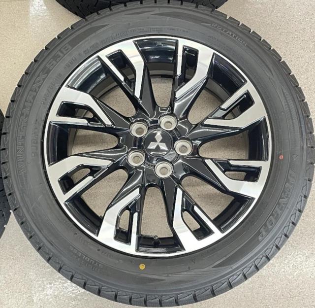 ミツビシ GF/GG系アウトランダー純正 + DUNLOP(ダンロップ) WINTERMAXX SJ8+ 225/55R18 98Q 2024年製 4本