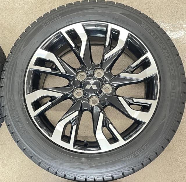ミツビシ GF/GG系アウトランダー純正 + DUNLOP(ダンロップ) WINTERMAXX SJ8+ 225/55R18 98Q 2024年製 4本