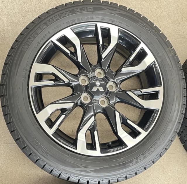 ミツビシ GF/GG系アウトランダー純正 + DUNLOP(ダンロップ) WINTERMAXX SJ8+ 225/55R18 98Q 2024年製 4本