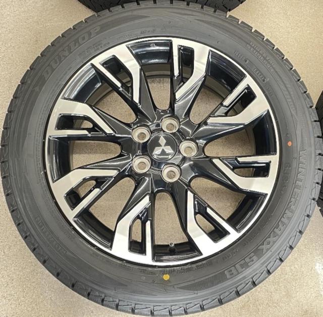 ミツビシ GF/GG系アウトランダー純正 + DUNLOP(ダンロップ) WINTERMAXX SJ8+ 225/55R18 98Q 2024年製 4本