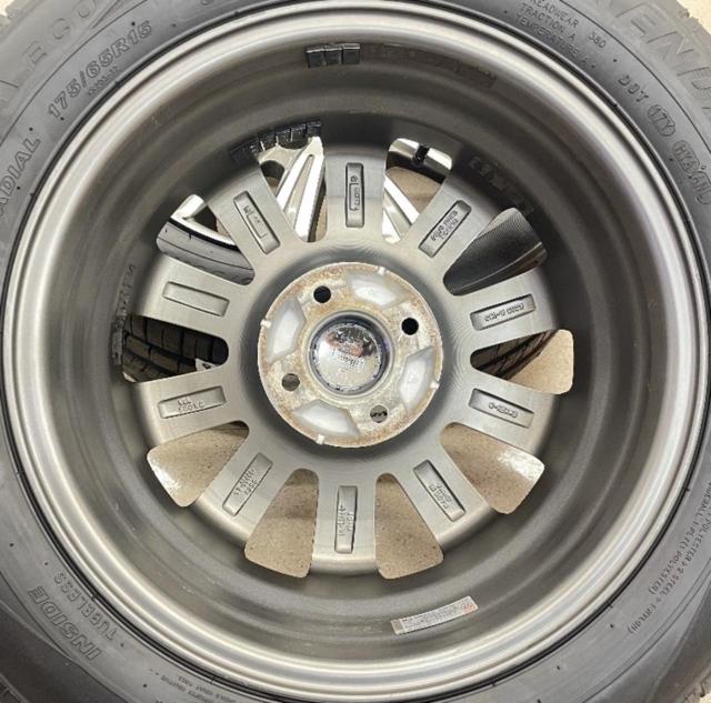 【未使用タイヤ+中古アルミホイールセット】 ENKEI(エンケイ)  SMACK  + KENDA(ケンダ) KR203 175/65R15 84H 2026年製 4本セット