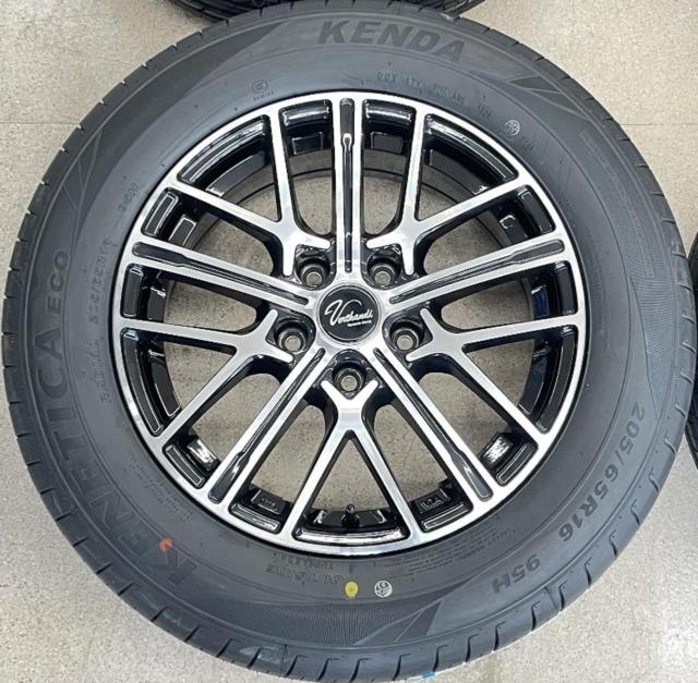 【未使用タイヤ+中古アルミホイールセット】 Verthandi YH-S15V  + KENDA(ケンダ) KR203 205/65R16 95H 2026年製 4本セット