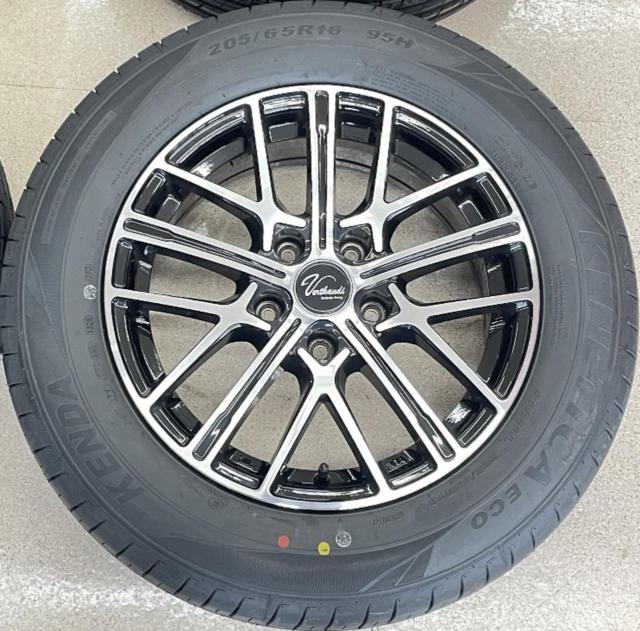 【未使用タイヤ+中古アルミホイールセット】 Verthandi YH-S15V  + KENDA(ケンダ) KR203 205/65R16 95H 2026年製 4本セット