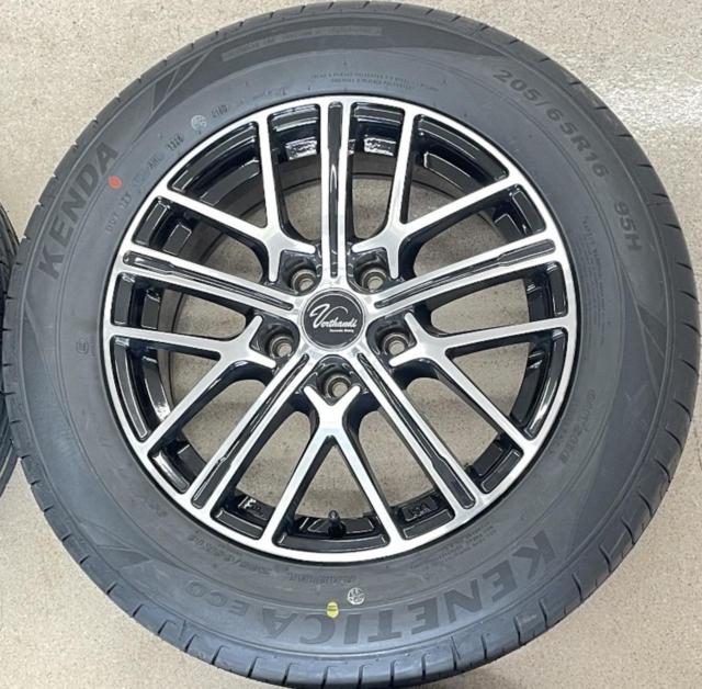 【未使用タイヤ+中古アルミホイールセット】 Verthandi YH-S15V  + KENDA(ケンダ) KR203 205/65R16 95H 2026年製 4本セット