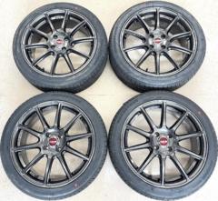 【未使用タイヤ+中古アルミホイールセット】 RAYS GRAM LIGHTS 57Transcend+ ロードストーン Eurovis Sport 04 205/45R17 2026年製 4本セット