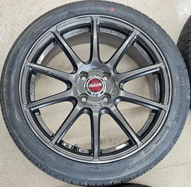 【未使用タイヤ+中古アルミホイールセット】 RAYS GRAM LIGHTS 57Transcend+ ロードストーン Eurovis Sport 04 205/45R17 2026年製 4本セット