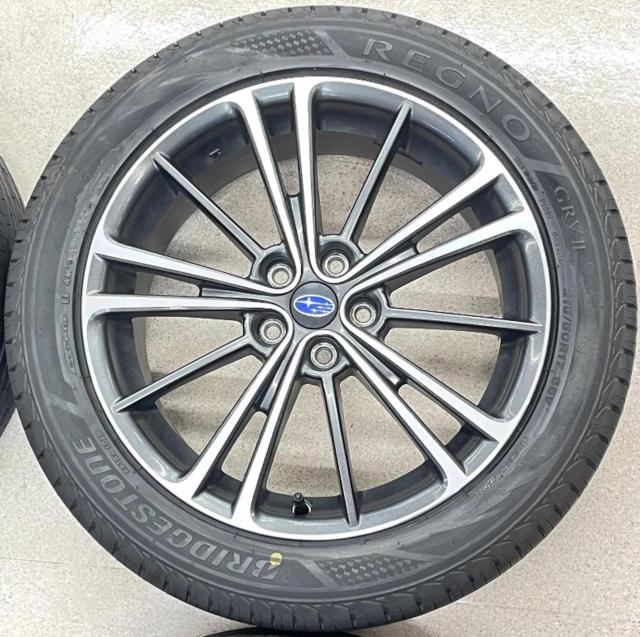【国産最高級未使用タイヤ+国産中古アルミホイールセット】 スバル ZC6系BRZ 純正 + BRIDGESTONE REGNO GRVⅡ 215/50R17 95V XL 2024年製 4本セット