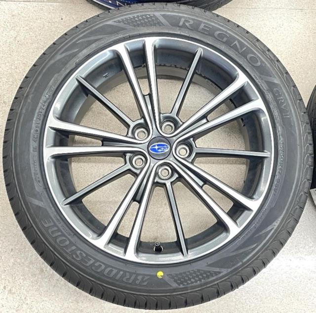 【国産最高級未使用タイヤ+国産中古アルミホイールセット】 スバル ZC6系BRZ 純正 + BRIDGESTONE REGNO GRVⅡ 215/50R17 95V XL 2024年製 4本セット