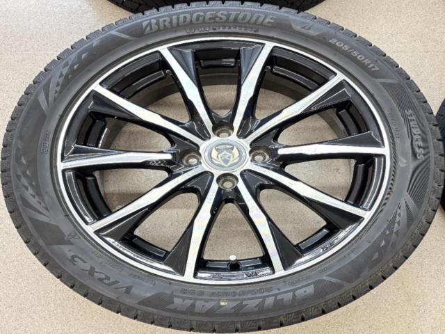 weds(ウェッズ) RIZLEY(ライツレー) MG + BRIDGESTONE(ブリヂストン) BLIZZAK VRX3 205/50R17 93Q XL 2022年製 4本セ
